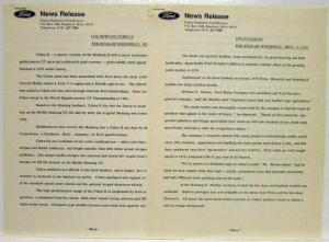 1976 Ford Stallion Package Press Kit - Mustang II Pinto Maverick