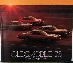 1976 Oldsmobile 442 Cutlass Omega Starfire Color Sales Brochure Original