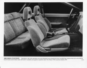 1988 Subaru XT6 Interior Press Photo 0031