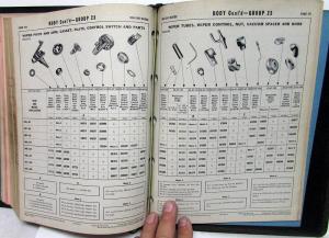 1936 1937 1938 1939 1940 1941 1942 Dodge Parts Book Manual Car Original W/Binder