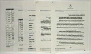 1998 Mercedes-Benz Sports Information Press Kit - Racing Golf Tennis MTB
