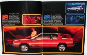 1985 Oldsmobile Calais Firenza Cutlass 98 88 Toronado Cruiser Sale Brochure Orig