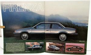 1986 Oldsmobile  Calais Firenza Cutlass Ciera 88 98 Toronado Sales Brochure Orig