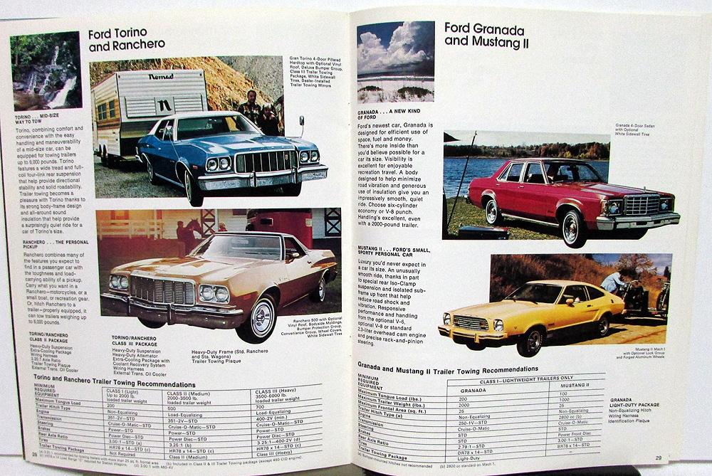 1976 Ford Dealer Recreation Vehicles Sales Brochure Car & Truck Models ...