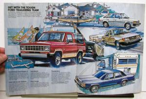 1984 Ford Dealer Sales Brochure RV Buyers Guide Campers Trucks Towing Trailering