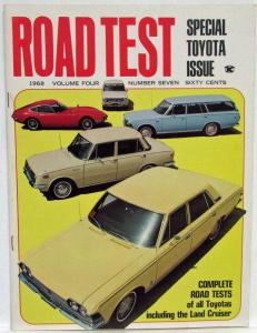 1968 Road Test Magazine - Special Toyota Issue Vol 4 No 7 - 2000 GT Land Cruiser