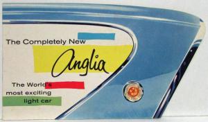 1960 Ford Anglia Color Sales Brochure - Light Blue - Original