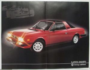 1981 Lancia Zagato Sales Folder Poster - Jody Scheckter