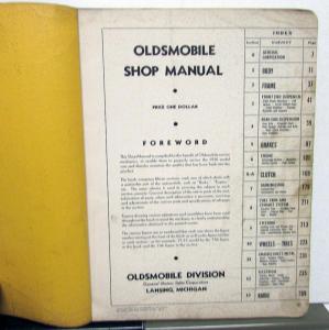 1938 Oldsmobile Six and Eight Shop Service Manual Book Dealer Repair 38 Original