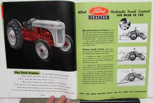 1949 Ford Tractor With Dearborn Farm Equipment Dealer Sales Brochure Features