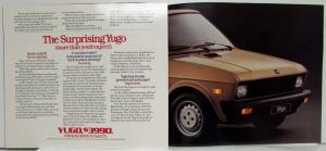 1985 Yugo Sales Folder Brochure Introducing the Same Old Idea 3990