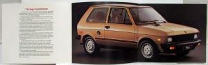 1985 Yugo Sales Folder Brochure Introducing the Same Old Idea 3990