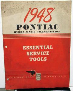 1948 Pontiac Dealer Hydra-Matic Transmission Essential Service Tools Catalog