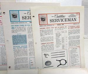 1968 The Cadillac Serviceman Dealer Technical Service Bulletins Set Of 12