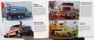 1974 Canadian Dodge Trucks Dealer Brochure French Text D100 D200 D300 Pickup