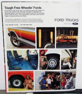 1979 Ford Truck Dealer Sales Brochure Free Wheelin Van Bronco Pickup