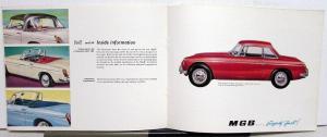 1964 MG MGB with 1800 cc Engine Sales Brochure - Safety Fast