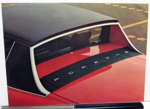 1975 Porsche 914 Prestige Large Sales Brochure Original & Tech Data Folder Orig