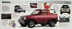 1990 Daihatsu Full Line Sales Brochure - Charade and Rocky