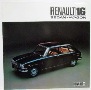 1968 Renault 16 Sedan-Wagon Sales Folder