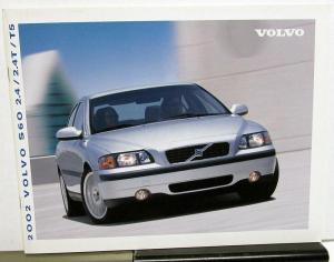 2002 Volvo S60 Dealer Sales Brochure 2.4 2.4T T5 Features Options Specs Colors