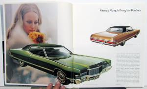 1971 Mercury Marquis Monterey Montego Cyclone Cougar Comet XL REV Sales Brochure