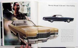 1971 Mercury Marquis Monterey Montego Cyclone Cougar Comet XL REV Sales Brochure