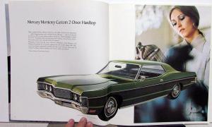 1971 Mercury Marquis Monterey Montego Cyclone Cougar Comet XL REV Sales Brochure