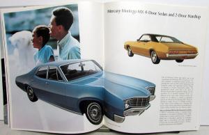 1971 Mercury Marquis Monterey Montego Cyclone Cougar Comet XL REV Sales Brochure