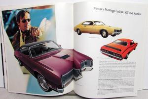 1971 Mercury Marquis Monterey Montego Cyclone Cougar Comet XL REV Sales Brochure