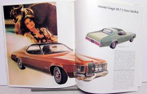 1971 Mercury Marquis Monterey Montego Cyclone Cougar Comet XL REV Sales Brochure