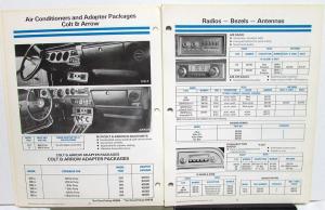 1976 Chrysler Plymouth Dodge Dealer Accessories Catalog Car & Truck Insert