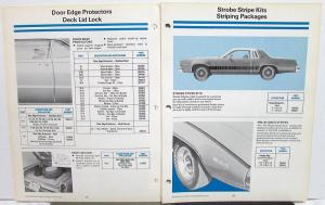 1976 Chrysler Plymouth Dodge Dealer Accessories Catalog Car & Truck Insert