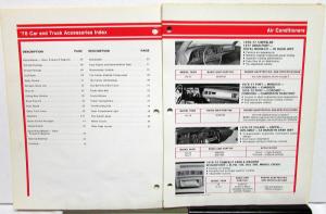 1978 Chrysler Plymouth Dodge Dealer Accessories Catalog Car & Truck Insert