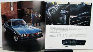 1976 Mercury Capri II European Import Sales Brochure Original Oversized