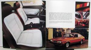 1976 Mercury Capri II European Import Sales Brochure Original Oversized