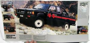 1984 Nissan Trucks Dealer Sales Brochure Pickup King Cab 4X4 Sport Truck