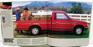 1984 Nissan Trucks Dealer Sales Brochure Pickup King Cab 4X4 Sport Truck