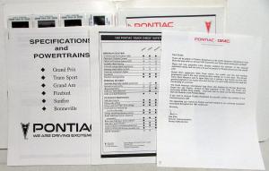 1997 Pontiac Auto Show Press Kit - Grand Prix Grand Am Firebird Bonneville