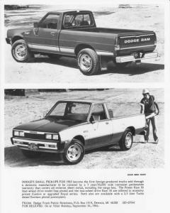 1985 Dodge Power Ram 50 Small Pickup Press Photo 0121