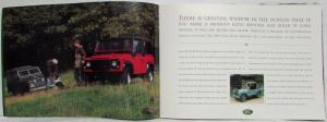 1997 Land Rover Defender 90 Dealer Sales Brochure Features & Specs