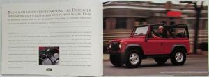 1997 Land Rover Defender 90 Dealer Sales Brochure Features & Specs