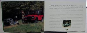 1997 Land Rover Defender 90 Dealer Sales Brochure Features & Specs