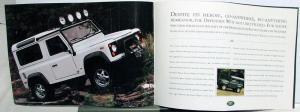 1997 Land Rover Defender 90 Dealer Sales Brochure Features & Specs