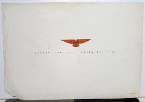 1951 Jaguar XK 120 Fixed Head Coupe Dealer Sales Brochure Folder Original