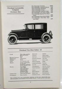 1924 Hand Book of Automobiles - Hardback - Anderson Daniels Cleveland Dodge Bros