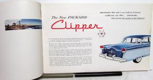 1955 Packard Clipper Dealer Large Oversized Sales Brochure Features Specs Rare