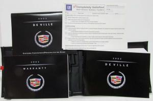 2002 Cadillac Deville Boxed Soft Cover Owners Operator Manual with Extras