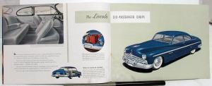 1949 Lincoln & Cosmopolitan Prestige Sales Brochure With Envelope Original Large