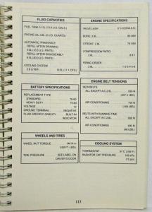 1987 Cadillac Cimarron Owners Operator Manual